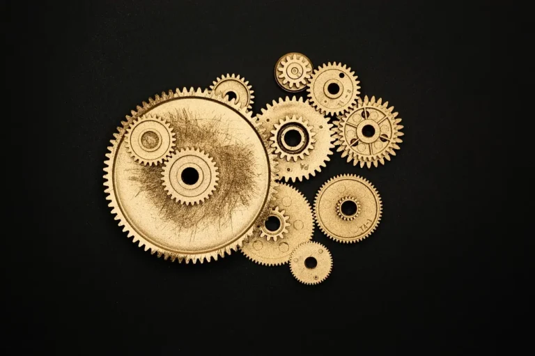 A range of gear cog-wheels